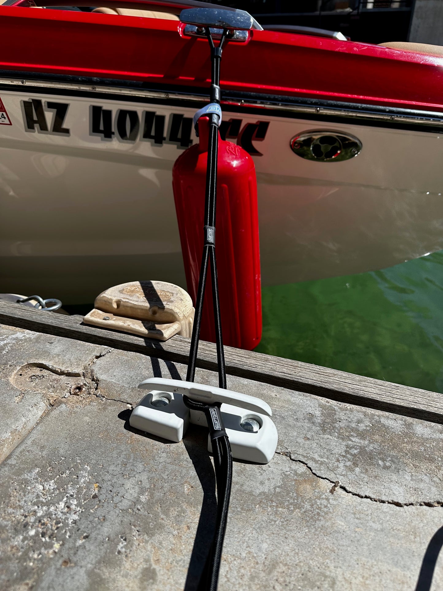 (2) Heavy Duty 5 Foot Adjustable Bungee Dock Lines for Boats & More.
