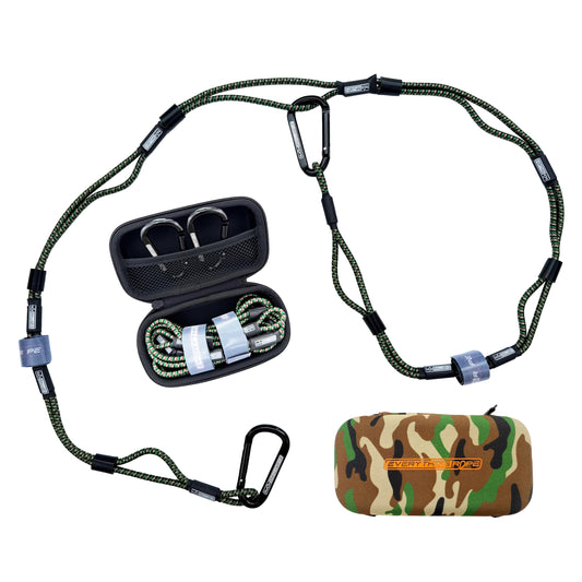 (Camouflage) Everything Rope Multi Use Bungee Cord, These 5' Adjustable Bungee Cords are the last tie down you will ever need. Always the perfect length.