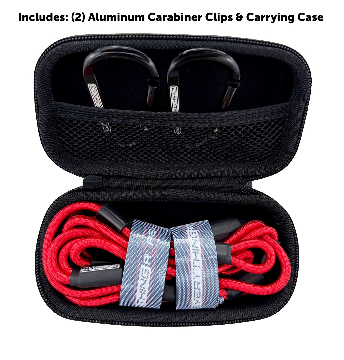 (Red) Everything Rope Multi Use Bungee Cord, These 5' Adjustable Bungee Cords are the last tie down you will ever need. Always the perfect length.