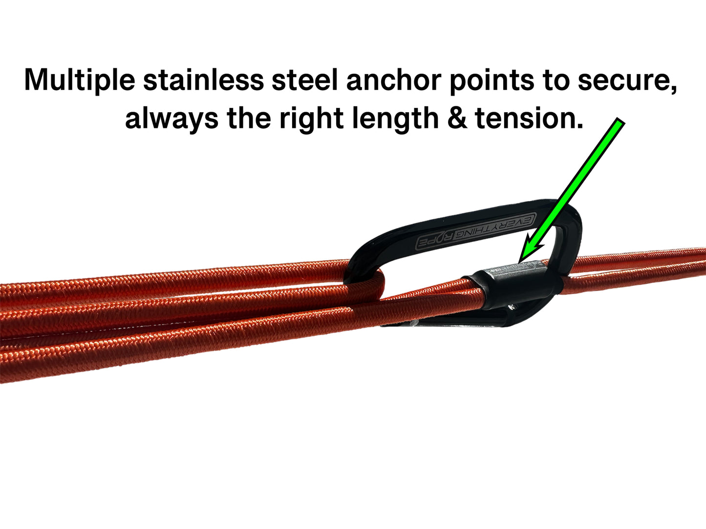 Everything Rope Multi Use Bungee Cord, These 5' Adjustable Bungee Cords are the last tie down you will ever need. Always the perfect length.